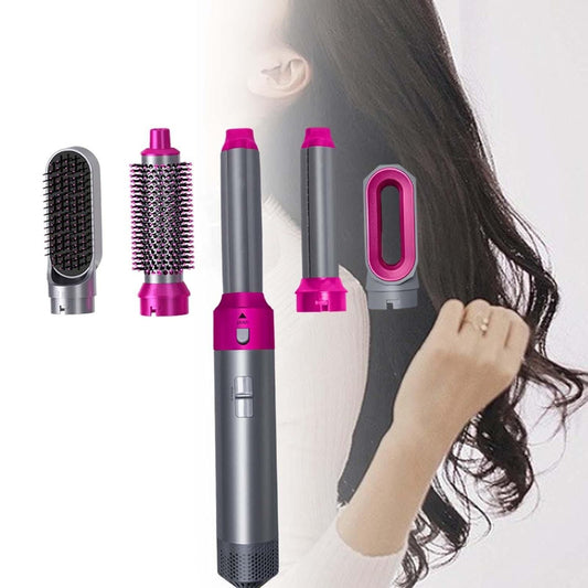 5-in-1 Hair Dryer Brush Styler – Hot Air Brush for Drying, Curling, Straightening & Volumizing Hair