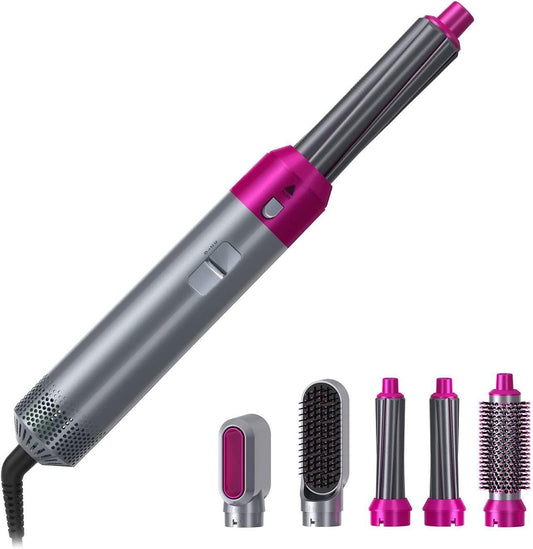 5-in-1 Hair Dryer Brush Styler – Hot Air Brush for Drying, Curling, Straightening & Volumizing Hair