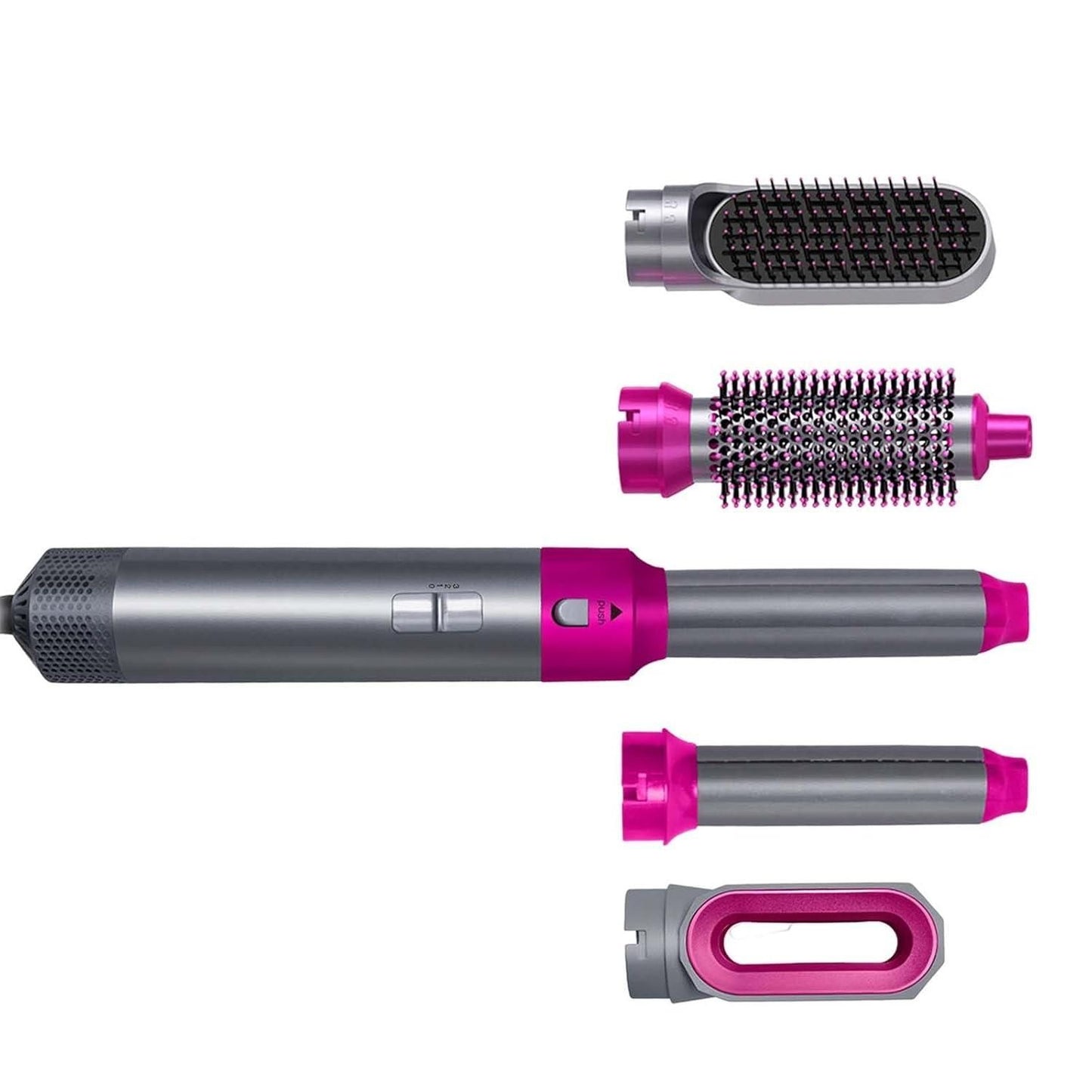 5-in-1 Hair Dryer Brush Styler – Hot Air Brush for Drying, Curling, Straightening & Volumizing Hair