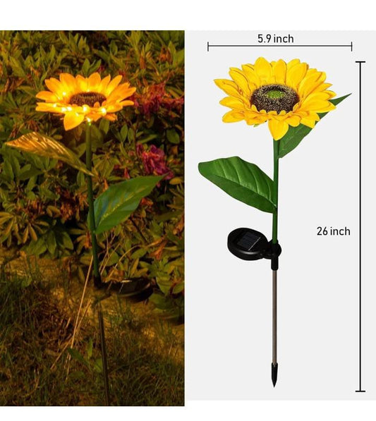 Waterproof Solar Sunflower Lights - Decorative Outdoor Lighting for Garden & Lawn