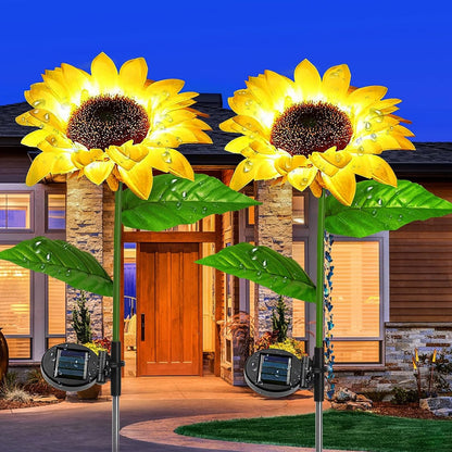 Waterproof Solar Sunflower Lights - Decorative Outdoor Lighting for Garden & Lawn
