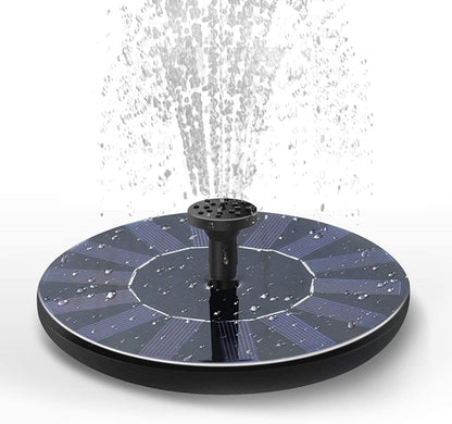 Solar Bird Bath Fountain with 6 Nozzles – Eco-Friendly Garden Pump