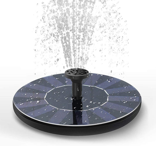 Solar Bird Bath Fountain with 6 Nozzles – Eco-Friendly Garden Pump